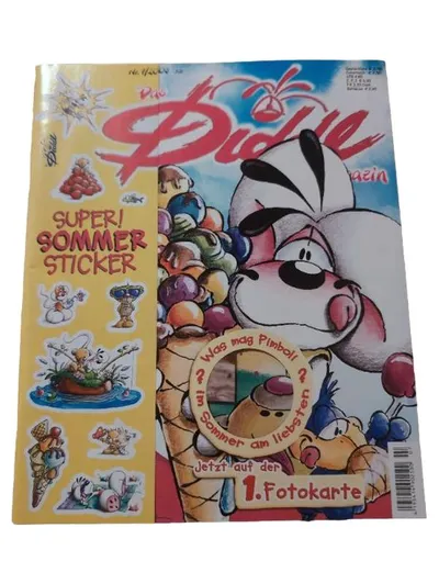 Diddl Magazin Sommer 2000 Nr. 11 Sticker Fotokarte