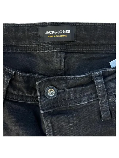 Jack & Jones Herren Jeans Hose Tapered W32 M Schwarz Denim