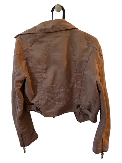 Terranova Damen Kunstleder Bikerjacke Gr. 38;M Beige