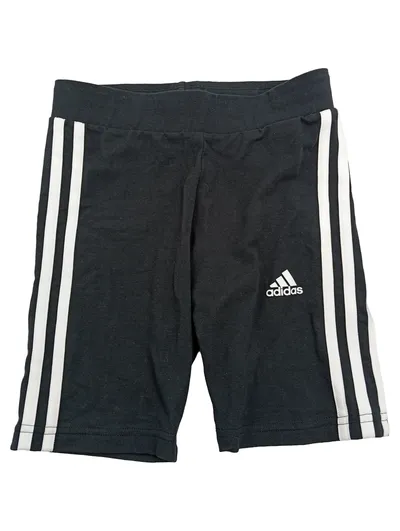 Adidas Sport Shorts Radlerhose Kinder Mädchen Gr. 140 Schwarz 3-Streifen
