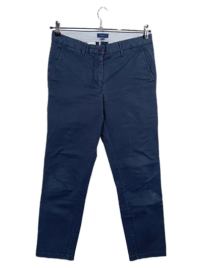 GANT Damen Chino Stoffhose Blau Gr. 38 M Baumwolle Casual