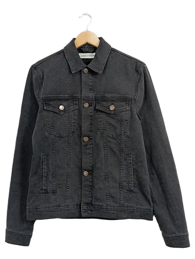 Samsøe Samsøe Herren Jeansjacke M Schwarz Denim Casual