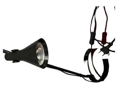 IKEA LAGRA Tischleuchte Schreibtischlampe Metall Schwarz Modern 49cm