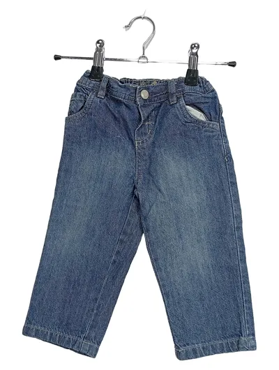 Baby Club Jeans Hose Kinder Gr. 80 Blau Baumwolle Regular Fit Freizeit
