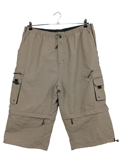 Tony Brown Herren Cargo Shorts Outdoor Beige 3XL Zip-Off Taschen