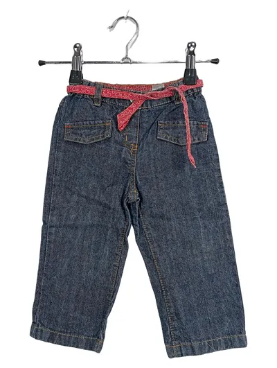 Baby Club Jeans Hose Gr. 80 Blau Baumwolle Regular Fit Applikationen