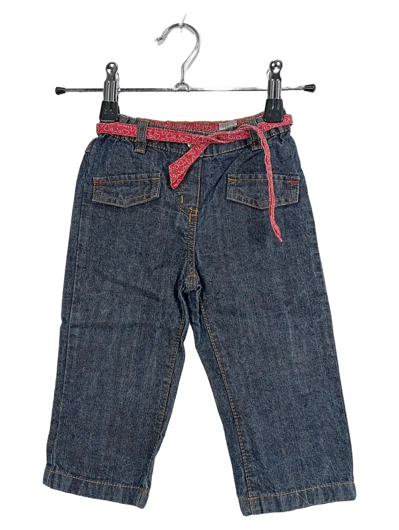 Baby Club Jeans Hose Gr. 80 Blau Baumwolle Regular Fit Applikationen 1