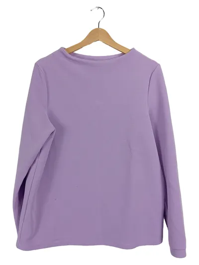 Street One Damen Langarmshirt Gr. 40 Lila Casual Pullover Shirt