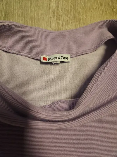 Street One Damen Langarmshirt Gr. 40 Lila Casual Pullover Shirt