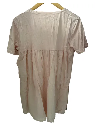 Wendy Trendy Damen Freizeitkleid Rosa Gr. L Baumwolle Casual