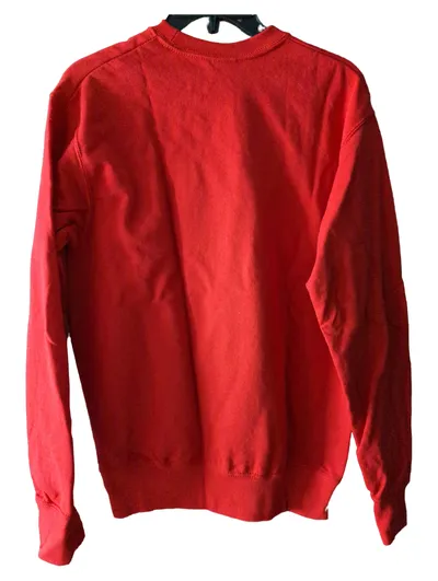 Fruit of the Loom Kinder Sweatshirt Baumwolle Rot Schriftzug Gr. 128