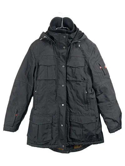 Wellensteyn Schneezauber Damen Parka Winterjacke Gr. M Schwarz Kapuze