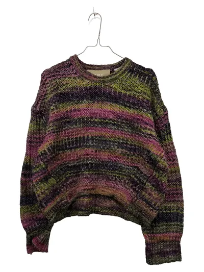 JJXX Damen Pullover Strickpullover Gr. 34 XS Mehrfarbig Gestreift Grobstrick