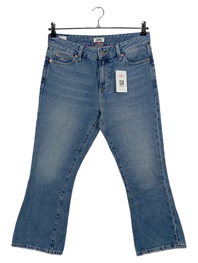 TOMMY JEANS Damen Jeans Bootcut Blau W29/L32 Gr. 38 Baumwolle