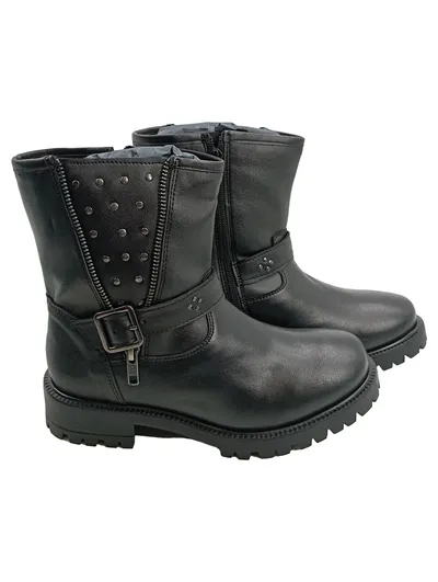 BLACK PREMIUM BY EMP Damen Motorradstiefel Biker Boots Schwarz Gr. 38 Urban