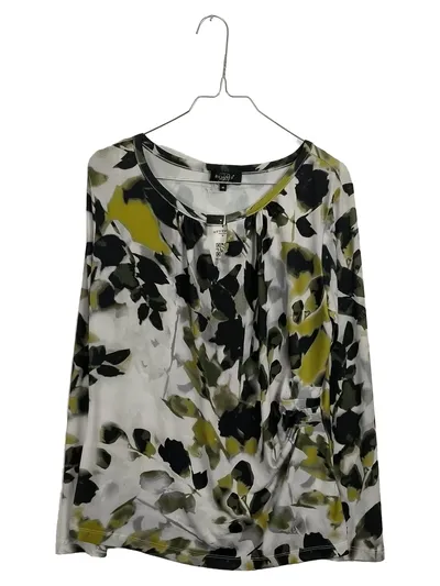 Bexleys Woman Bluse Langarm Blumenmuster Gr. M Mehrfarbig Grün