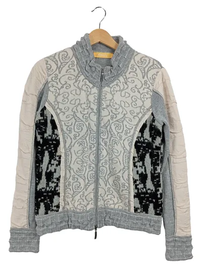 BiBA Strickjacke Damen Gr. 38/M Modern Mehrfarbig Reißverschluss