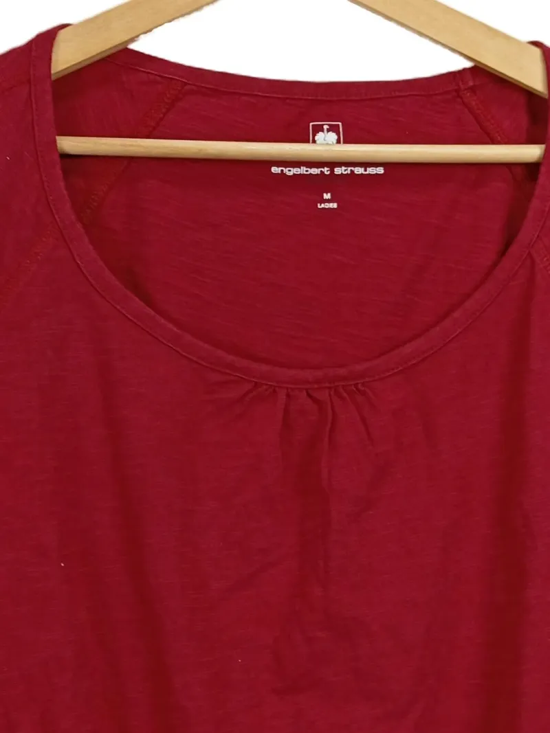 Engelbert Strauss Damen T-Shirt Gr. 38/M Rot Basic Baumwolle 2