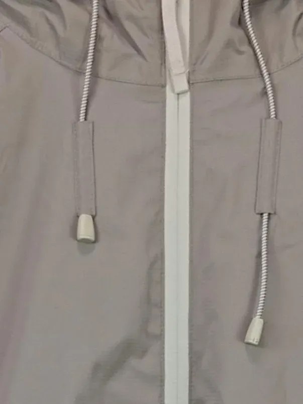 46 Nord Damen Outdoorjacke Jacke Windbreaker Kapuze Beige Gr. 40 L Wandern 2