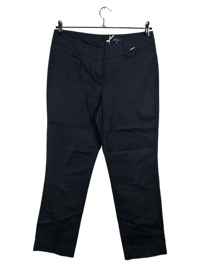 Comma Damen Anzughose Gr. 40 Blau Business Baumwolle Elegant