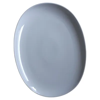 Kahla Servierteller Porzellan Grau Uni 27cm Alltag Modern