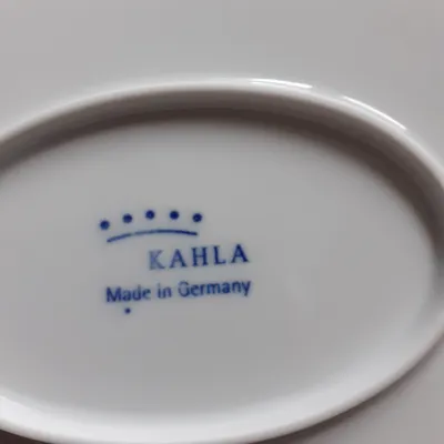 Kahla Servierteller Porzellan Grau Uni 27cm Alltag Modern