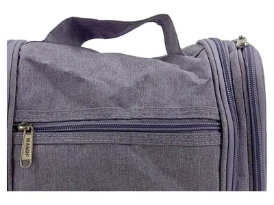 WANDF Kulturbeutel Hängend Grau Reise Kosmetiktasche Waschtasche