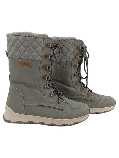 Bench. Damen Winterstiefel Schneestiefel Gr. 39 Grau Gefüttert Outdoor