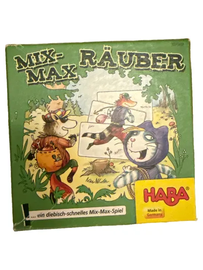 HABA Mix-Max Räuber Brettspiel Kinderspiel Tiere Wald diebisch schnell