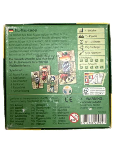 HABA Mix-Max Räuber Brettspiel Kinderspiel Tiere Wald diebisch schnell