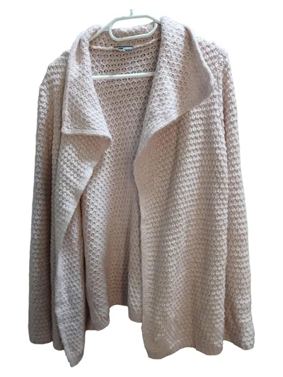 Street One Strickjacke Damen Gr. 40 Rosa Casual Langarm Cardigan Struktur
