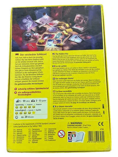 HABA Der versteckte Schlüssel Brettspiel Kinderspiel ab 4 Jahre 3-6 Spieler