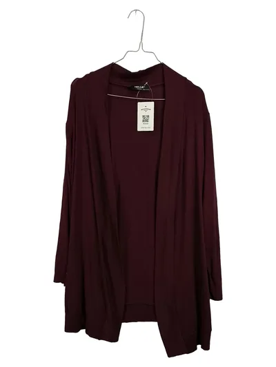 HELLIE Damen Strickjacke Cardigan Gr. M Bordeaux Rot Viskose