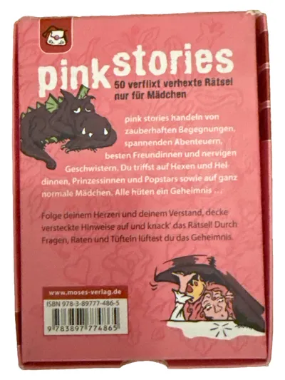 moses. Pink Stories Rätselspiel für Mädchen ab 8 Jahre 50 verflixt verhexte
