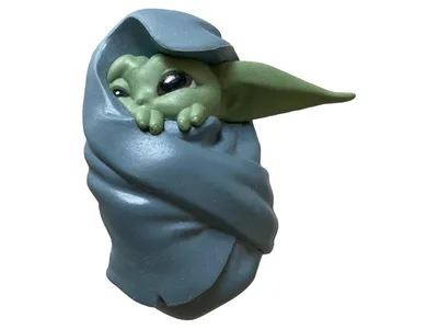 Hasbro Star Wars Figur Baby Yoda Actionfigur 7.5cm Charmant Blau Sammler