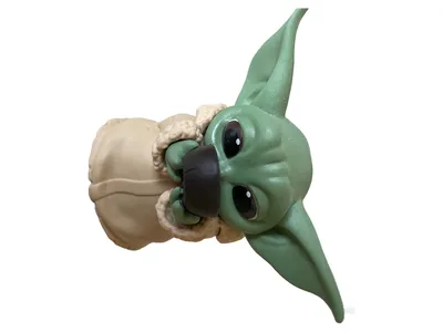 Hasbro Star Wars Baby Yoda Actionfigur mit Tasse Figur Kinder Mehrfarbig 7cm