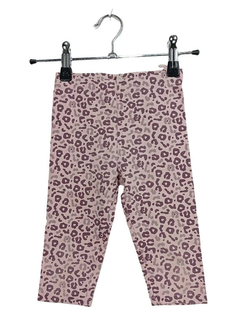 Anni for Friends Baby Mädchen Leggings Leopardenmuster Rosa Gr. 80 1