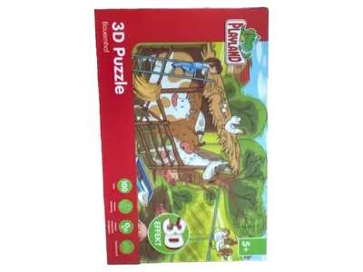 Playland 3D Puzzle Bauernhof Tiere Kinder Spielzeug 100 Teile ab 6 J.