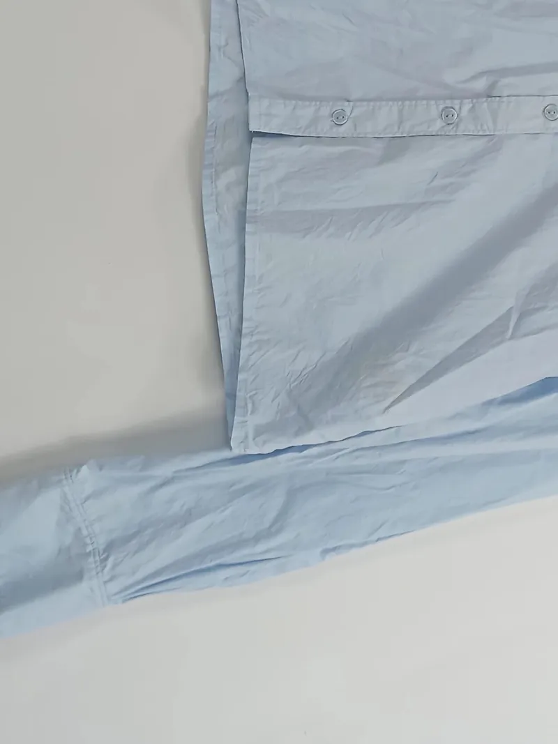 & Other Stories Damen Bluse Gr. 34;XS Hellblau mit Blumenstickerei 3