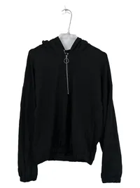 ABOUT YOU Damen Hoodie Sweatjacke Schwarz Gr. 40 L Kapuze Reißverschluss 1