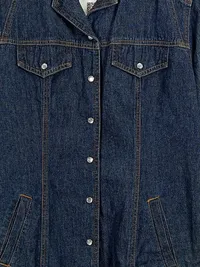 Alba Moda Jeanskleid Damen Gr. 38 Blau Denim Kleid Knopfleiste 2