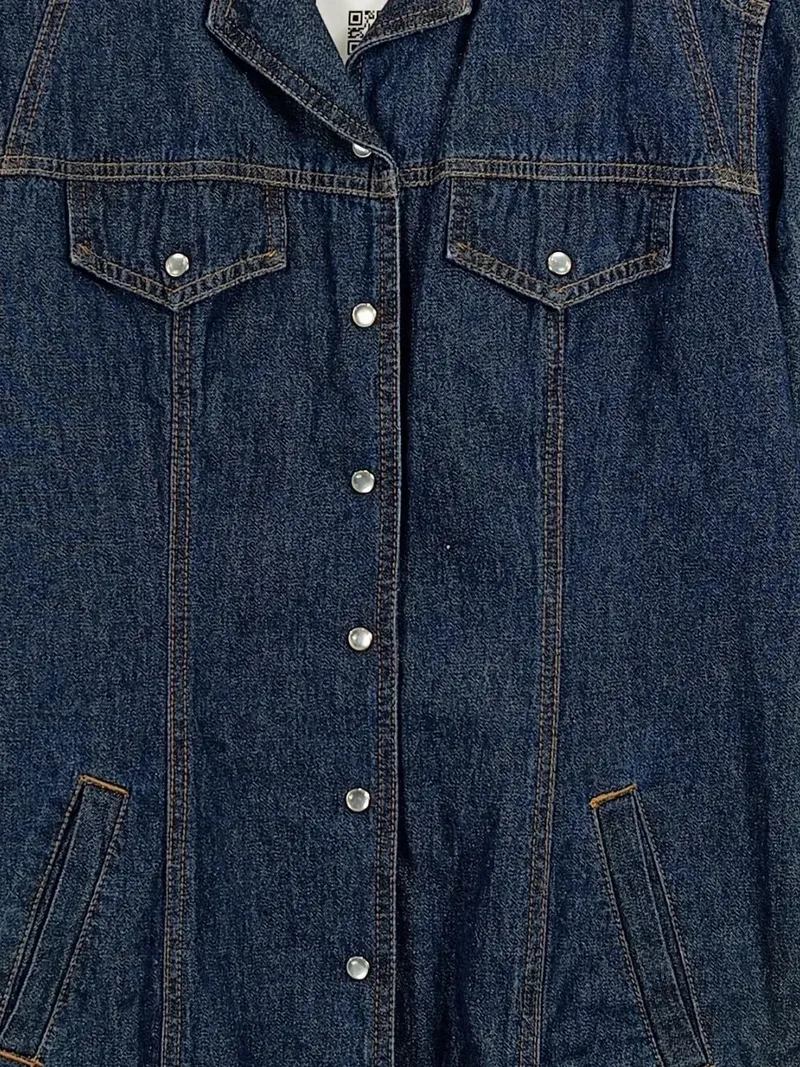 Alba Moda Jeanskleid Damen Gr. 38 Blau Denim Kleid Knopfleiste 2