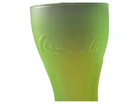 Coca-Cola McDonald's Sammelglas Neon Grün Konturglas 400ml Retro 2