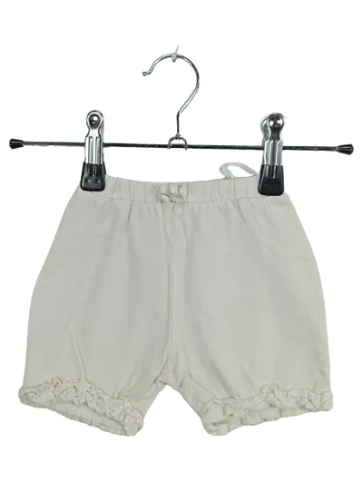 Baby Club Mädchen Shorts Rüschen Weiß Gr. 68 Baumwolle