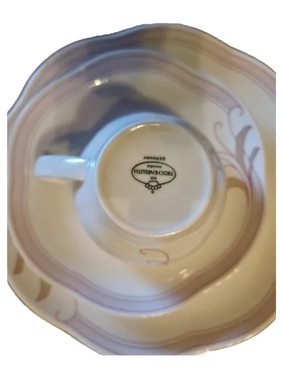 TIRSCHENREUTH Kaffeeservice 18tlg Porzellan 6 Gedecke Blumen Festlich