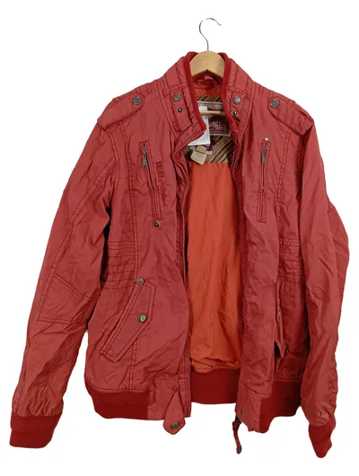 Khujo Herren Bomberjacke Rot Gr. 50/L Casual Übergangsjacke