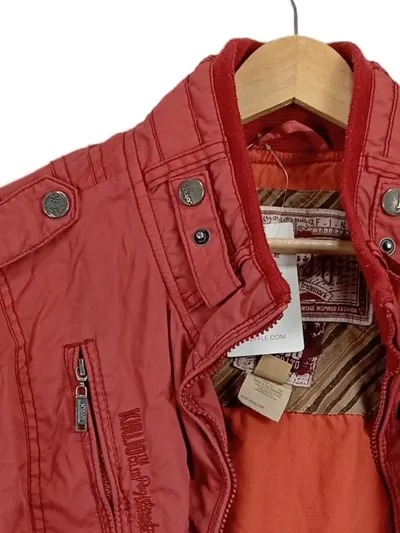 Khujo Herren Bomberjacke Rot Gr. 50/L Casual Übergangsjacke