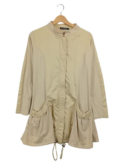Ancora Damen Leichte Jacke Gr. 4 (34/XS) Beige Casual Frühjahr/Sommer