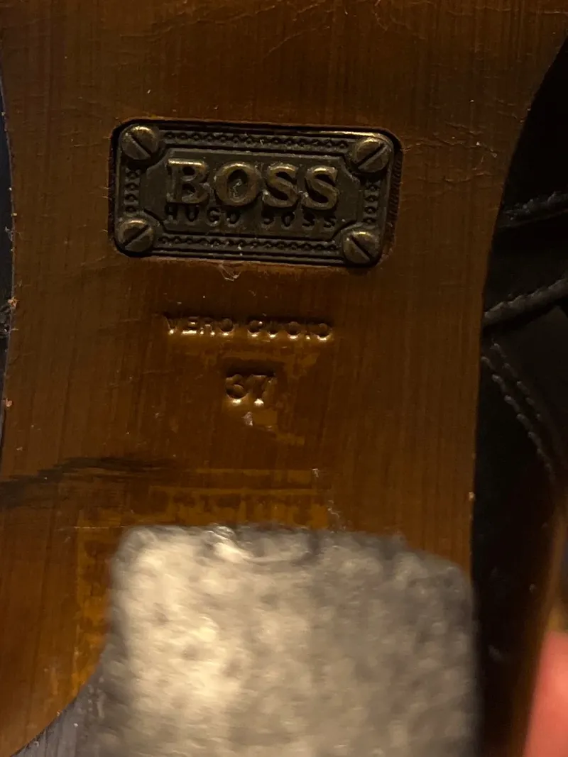Hugo Boss Damen Leder Stiefel Gr. 37 Schwarz Elegant Business 6