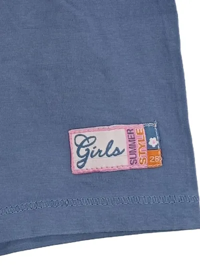 Topolino Mädchen Shorts Gr. 68 Blau Baumwolle Girls Summer Style